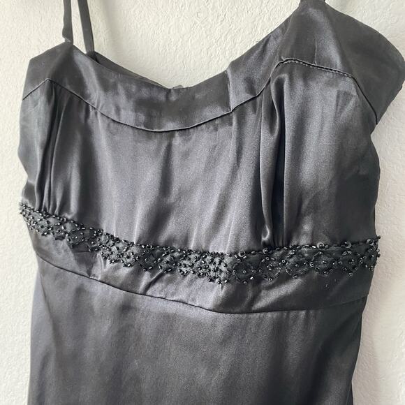 VTG Suzette Small 100% Silk Top Whimsigoth Beaded Empire Waist Babydoll Elegant - Picture 7 of 8